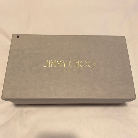 NWT JIMMY CHOO DENIM STRIPE WRAP ESPADRILLE 6.5 - Picture 8 of 8